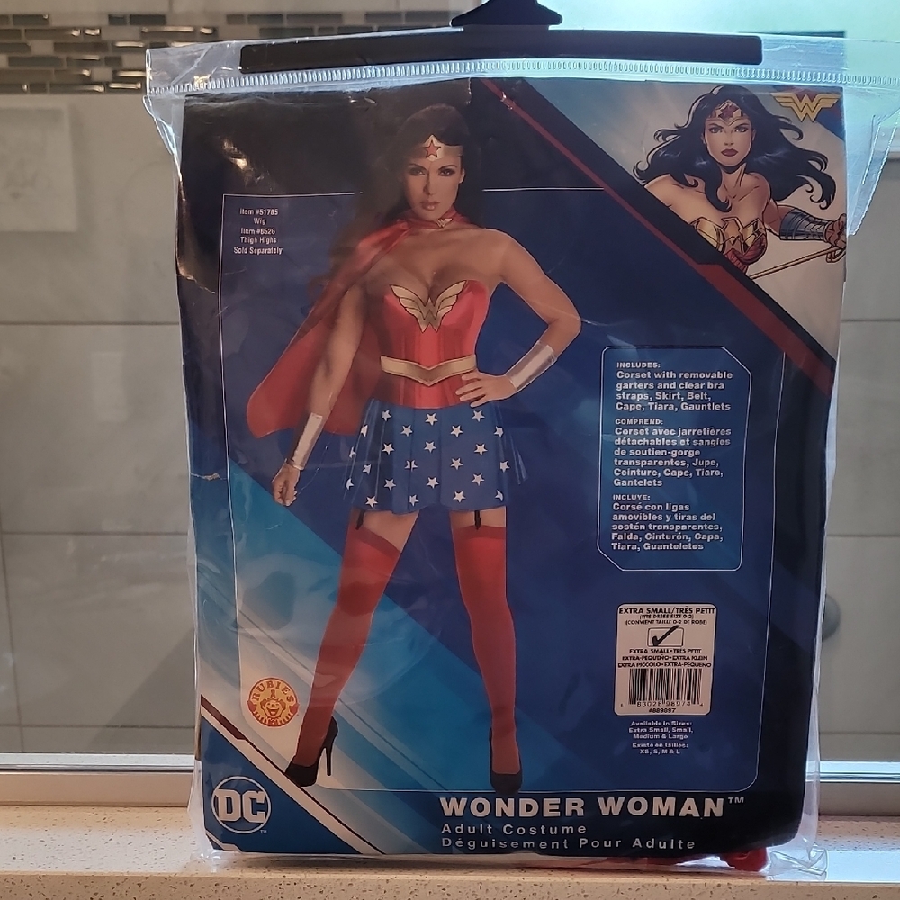 DC Superhero Wonder Woman  Costume Red and Blue